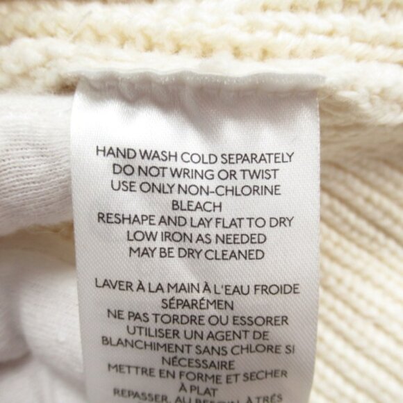 Anthropologie Maeve Belted Cable Cardigan Sweater Ivory S - Picture 10 of 12